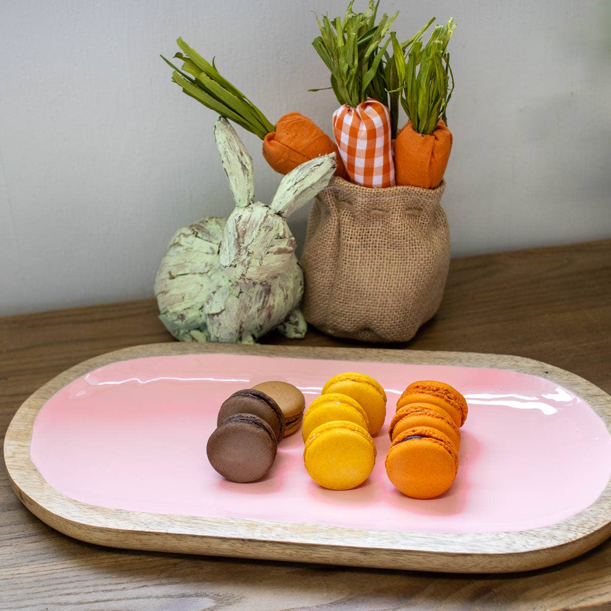 Hogan Serving Tray Natural/Pink 15.75x8x1