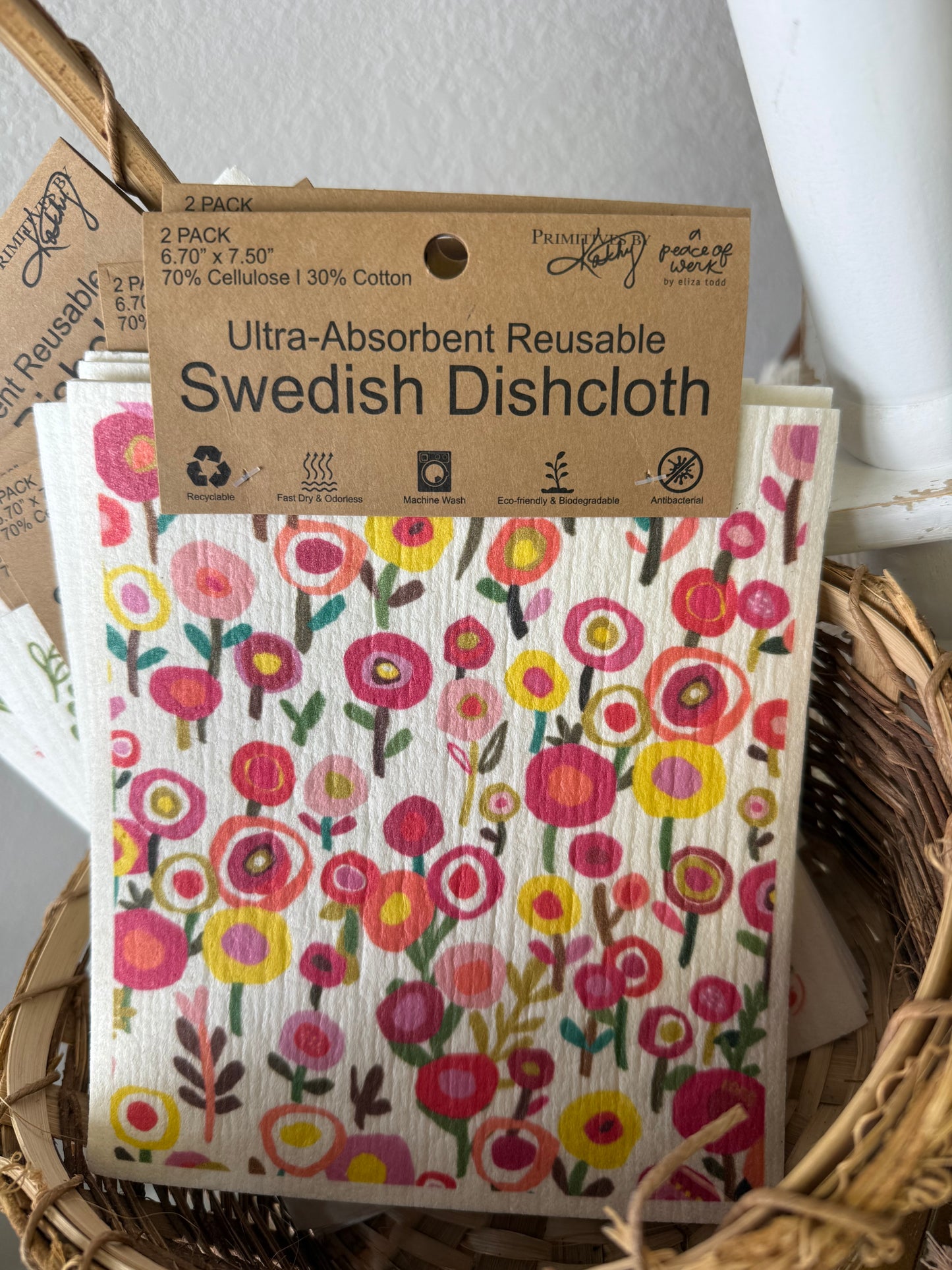 Spring Swedish Dishcloth
