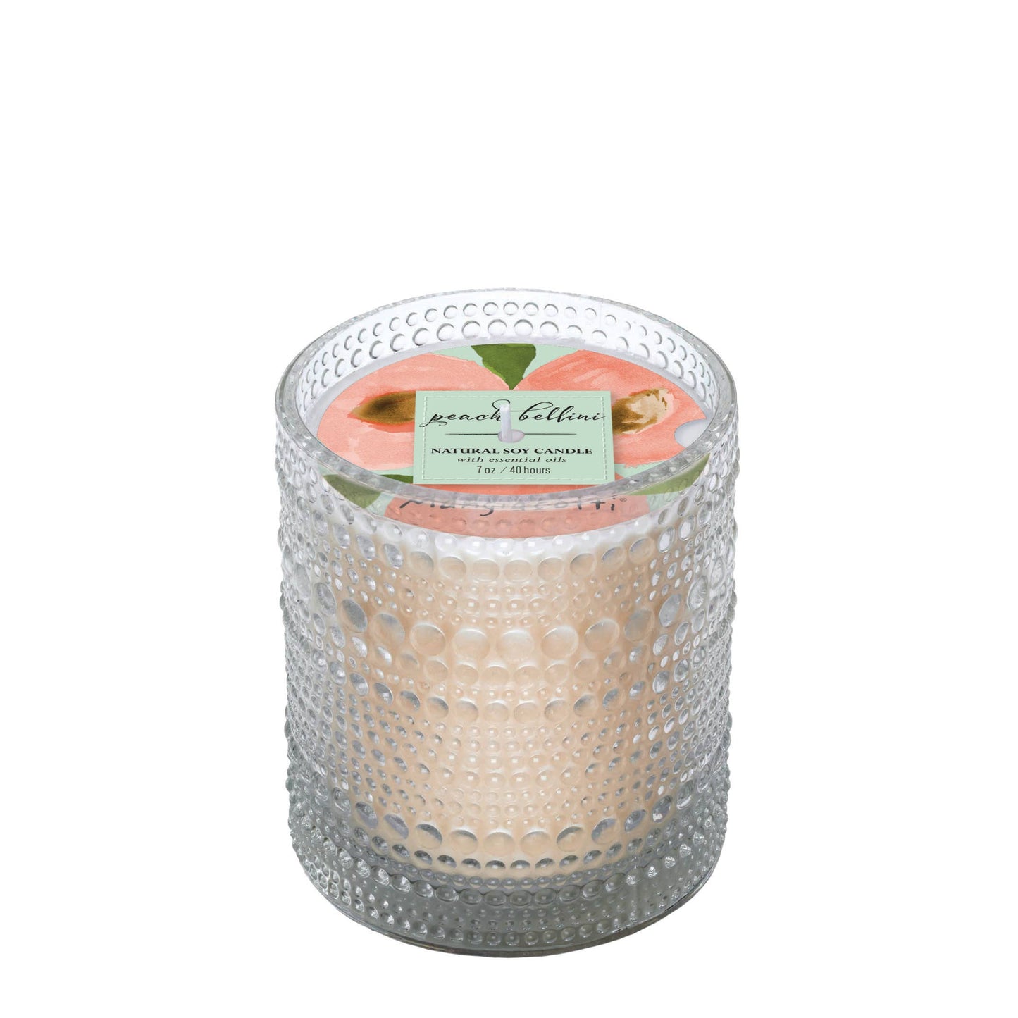 Mangiacotti Peach Bellini Soy Candle - 7 Oz