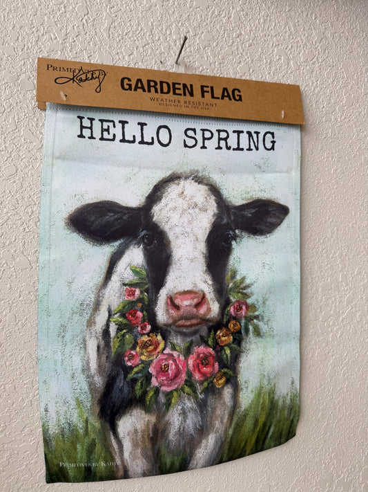 Hello Spring Garden Flag