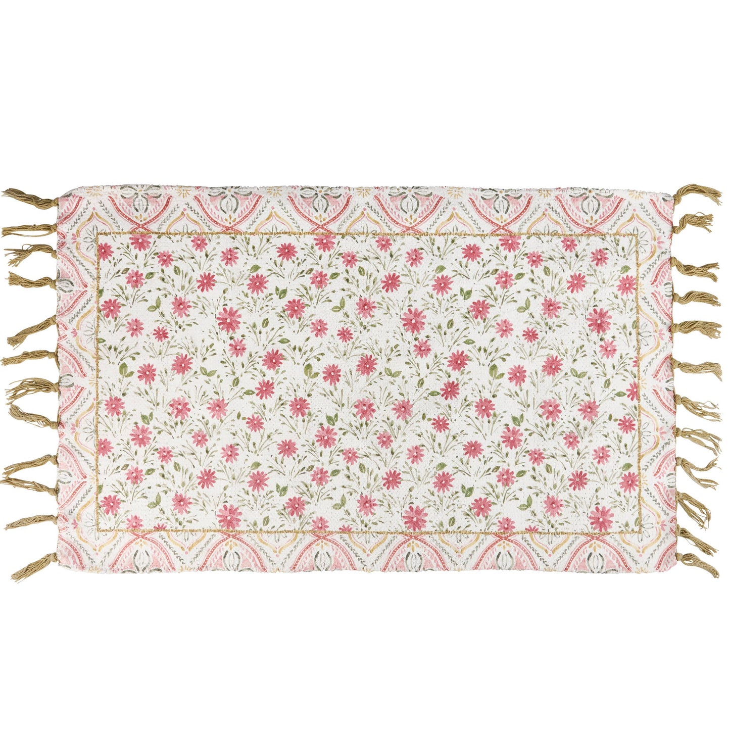Pink Floral Rug