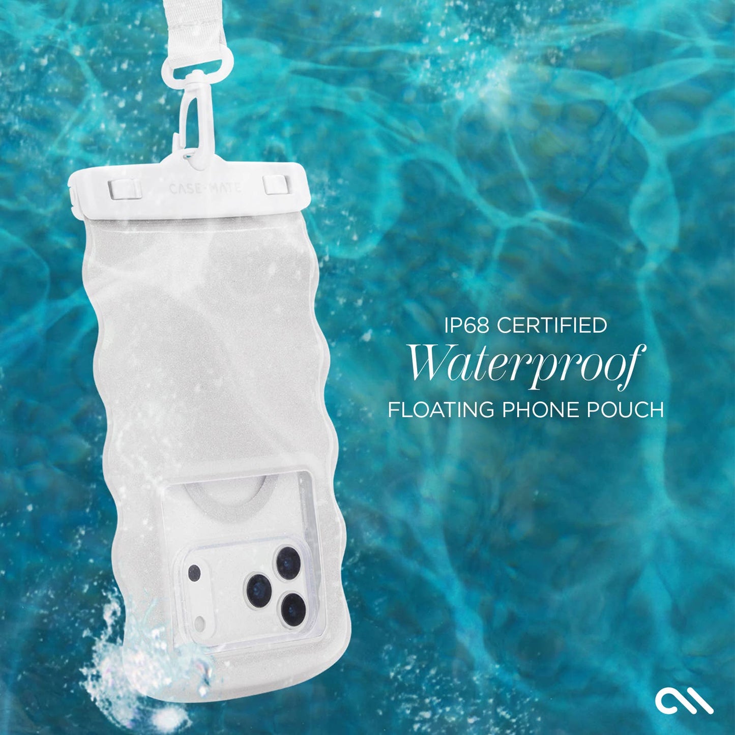 Case-Mate Wavy Waterproof Floating Phone Pouch: Mist Twinkle