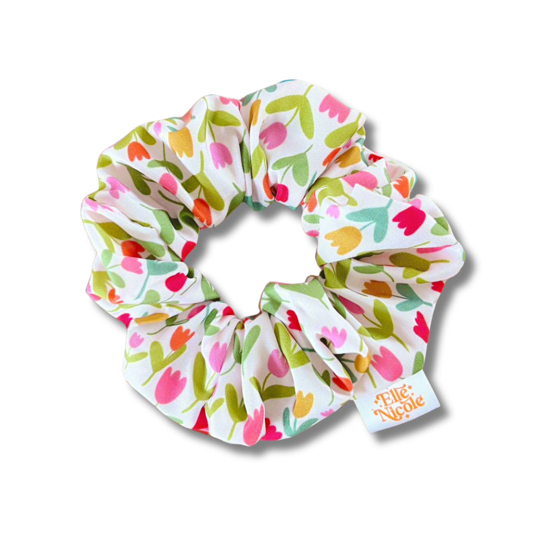 Scrunchie - Tulips - Hair Accessory *new & improved extra soft fabric*