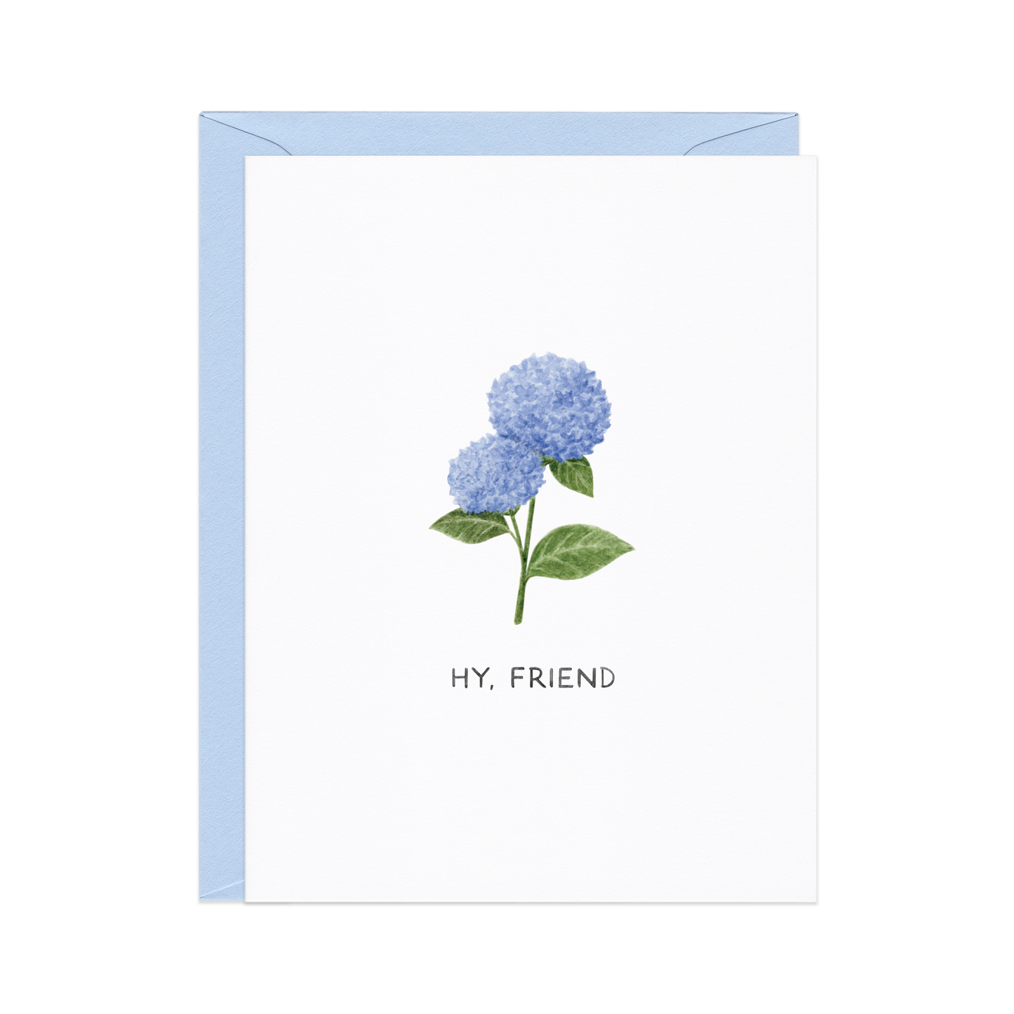 Hi Friend — Blue Hydrangea Everyday Card