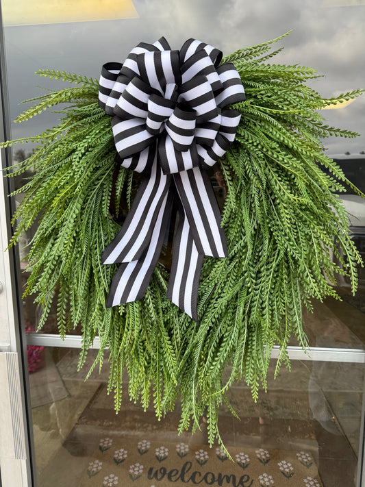 Beaded Grass Wreath - 18”