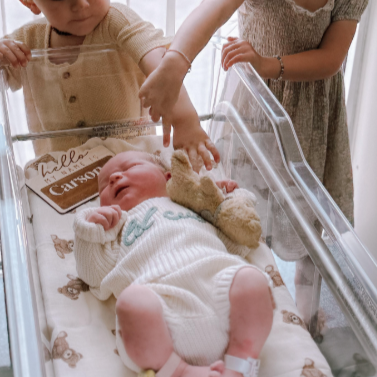 Bamboo Muslin Swaddle Blanket (Teddy Bear)