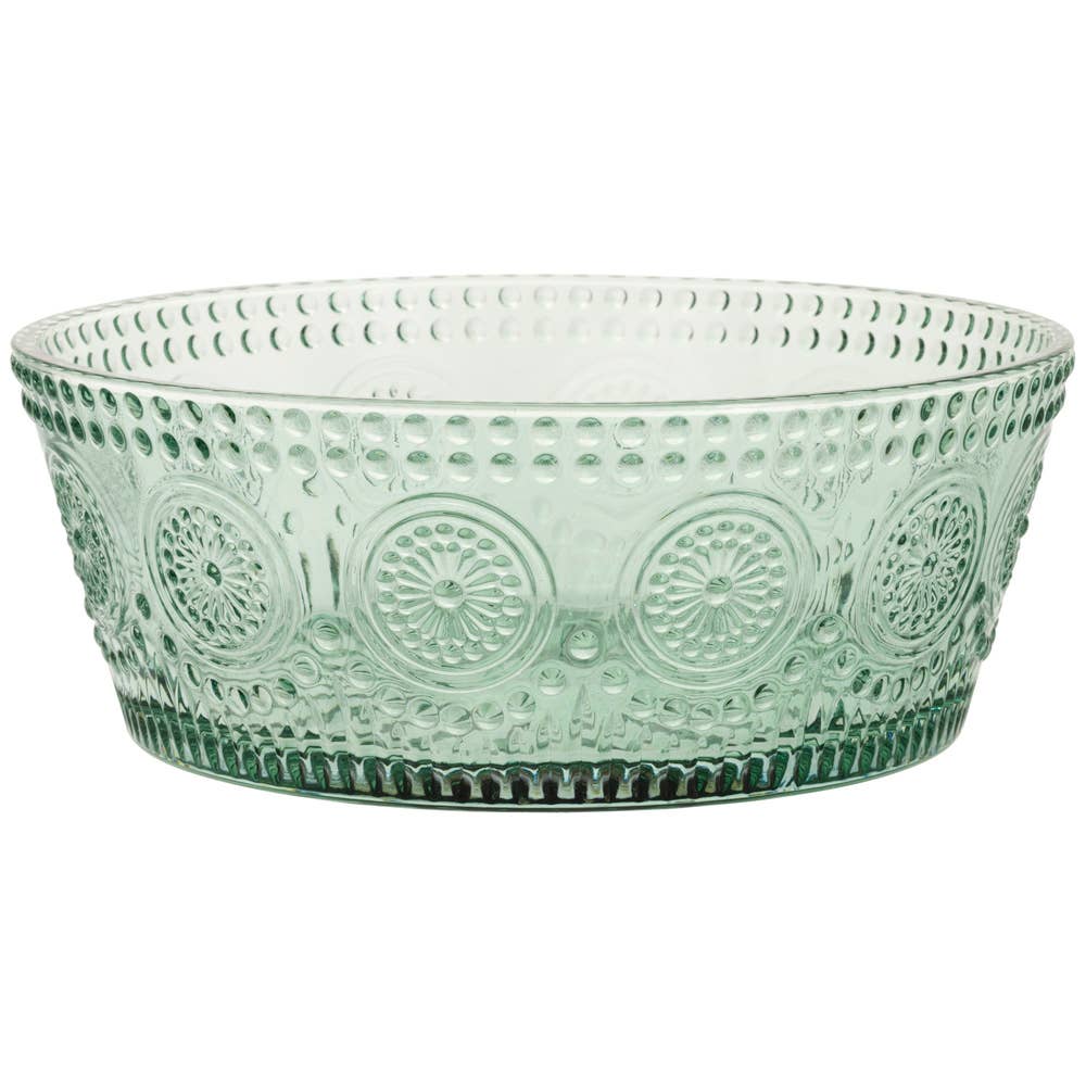 7" Dia Sage Codi Glass Bowl