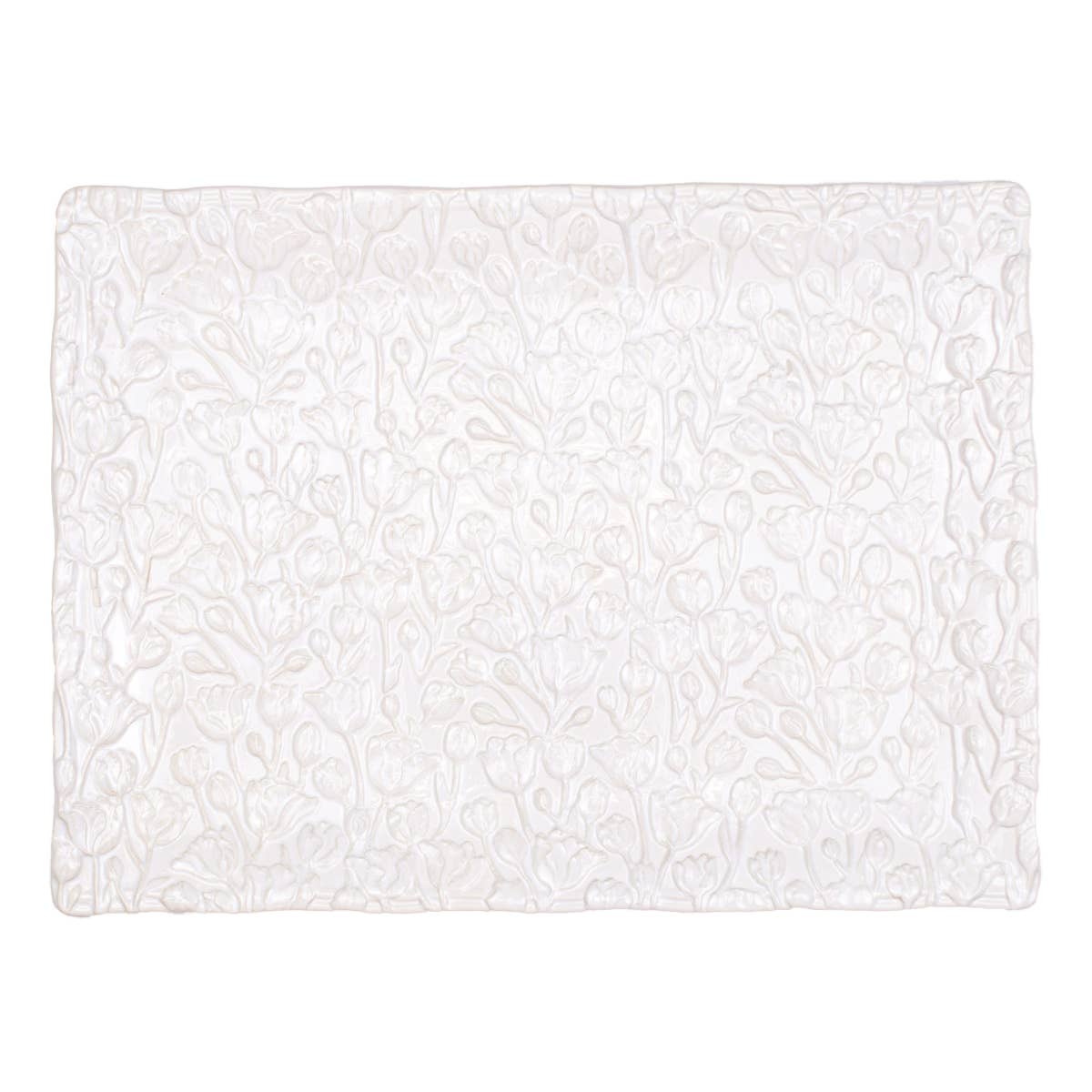 Tulip Fields Platter White