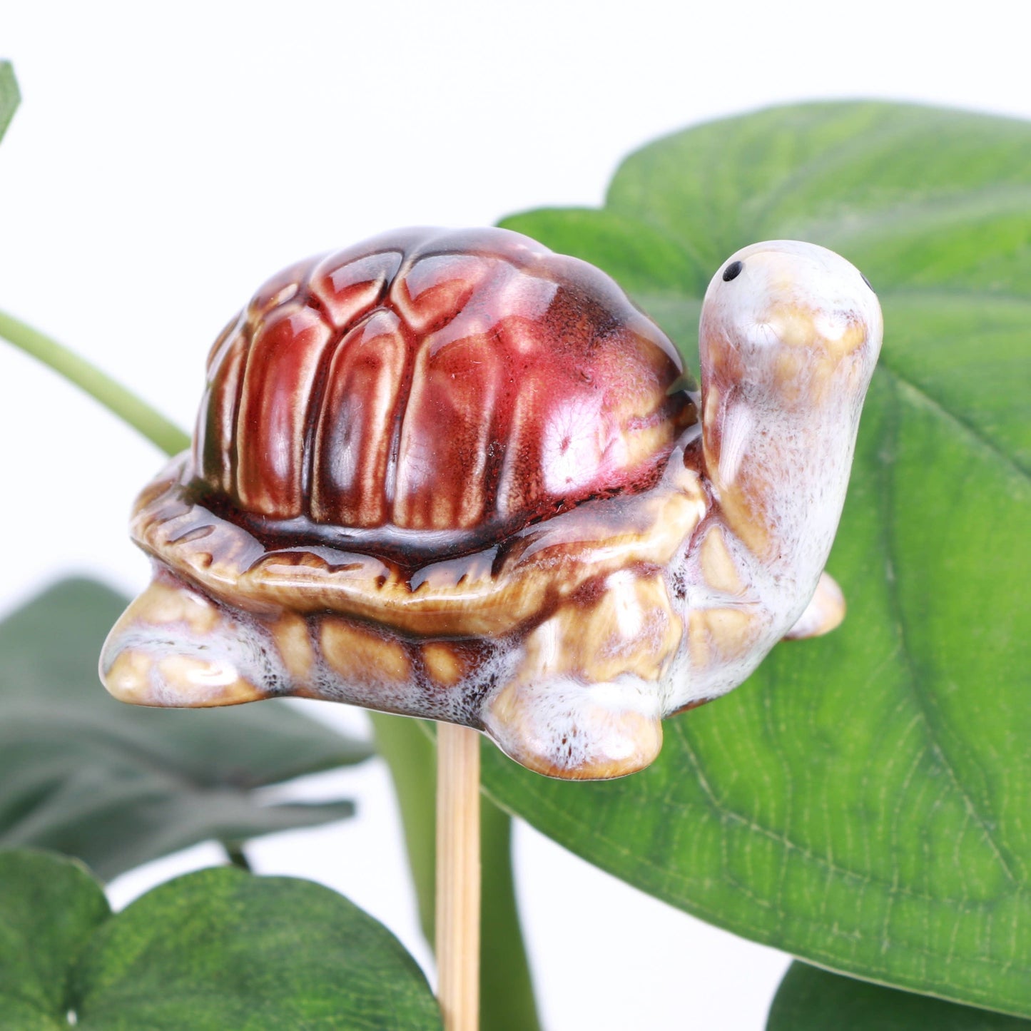Pottery Plant Pick - 9" Height: Snail