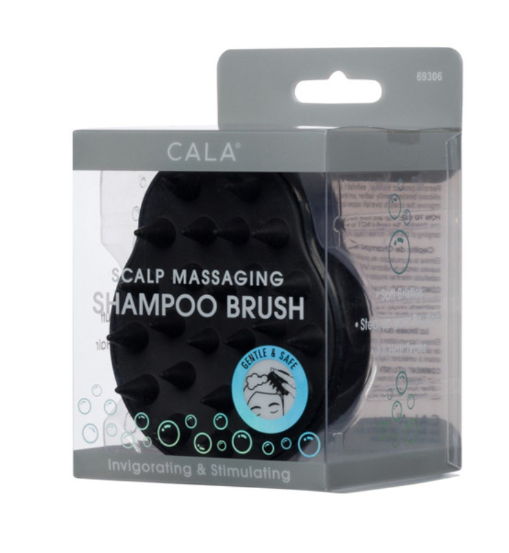 CALA Scalp Massaging Shampoo Shower Hair Brush: Pink