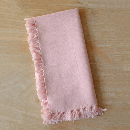 Fringe Napkin Light Pink