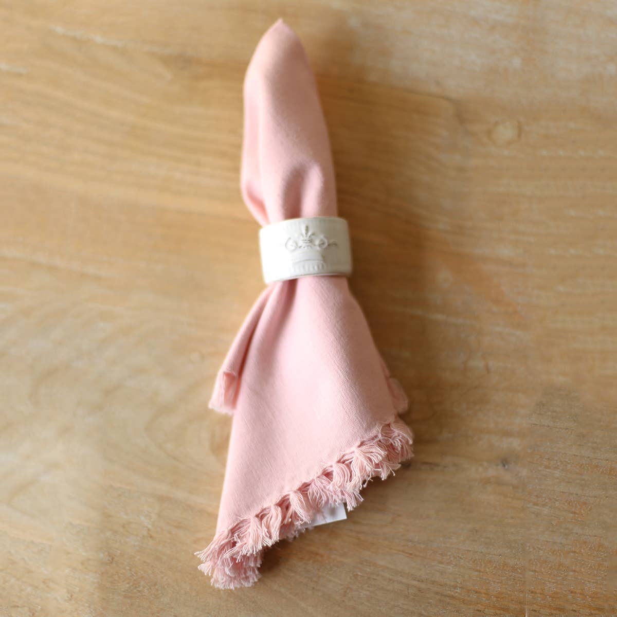 Fringe Napkin Light Pink