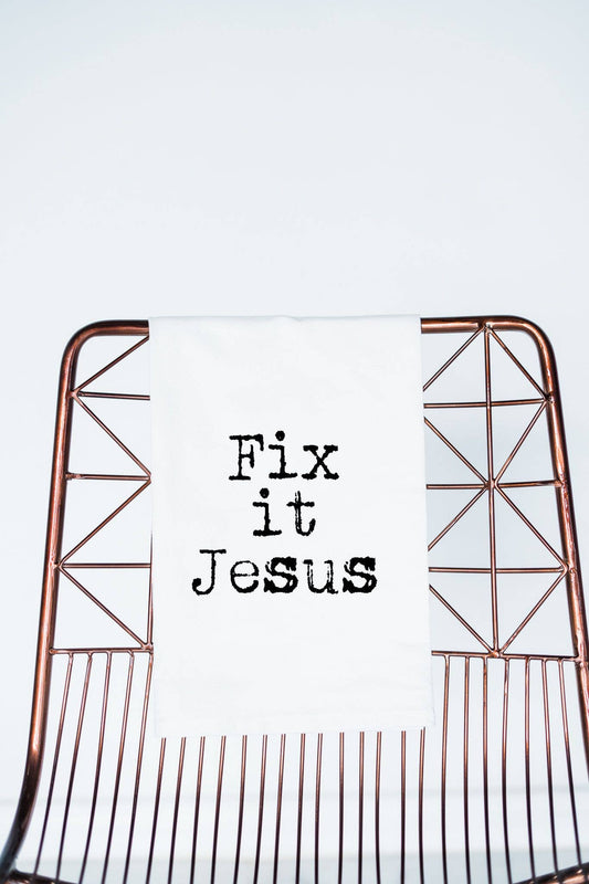 Fix It Jesus | Funny Gift Towel stocking stuffer friend gift