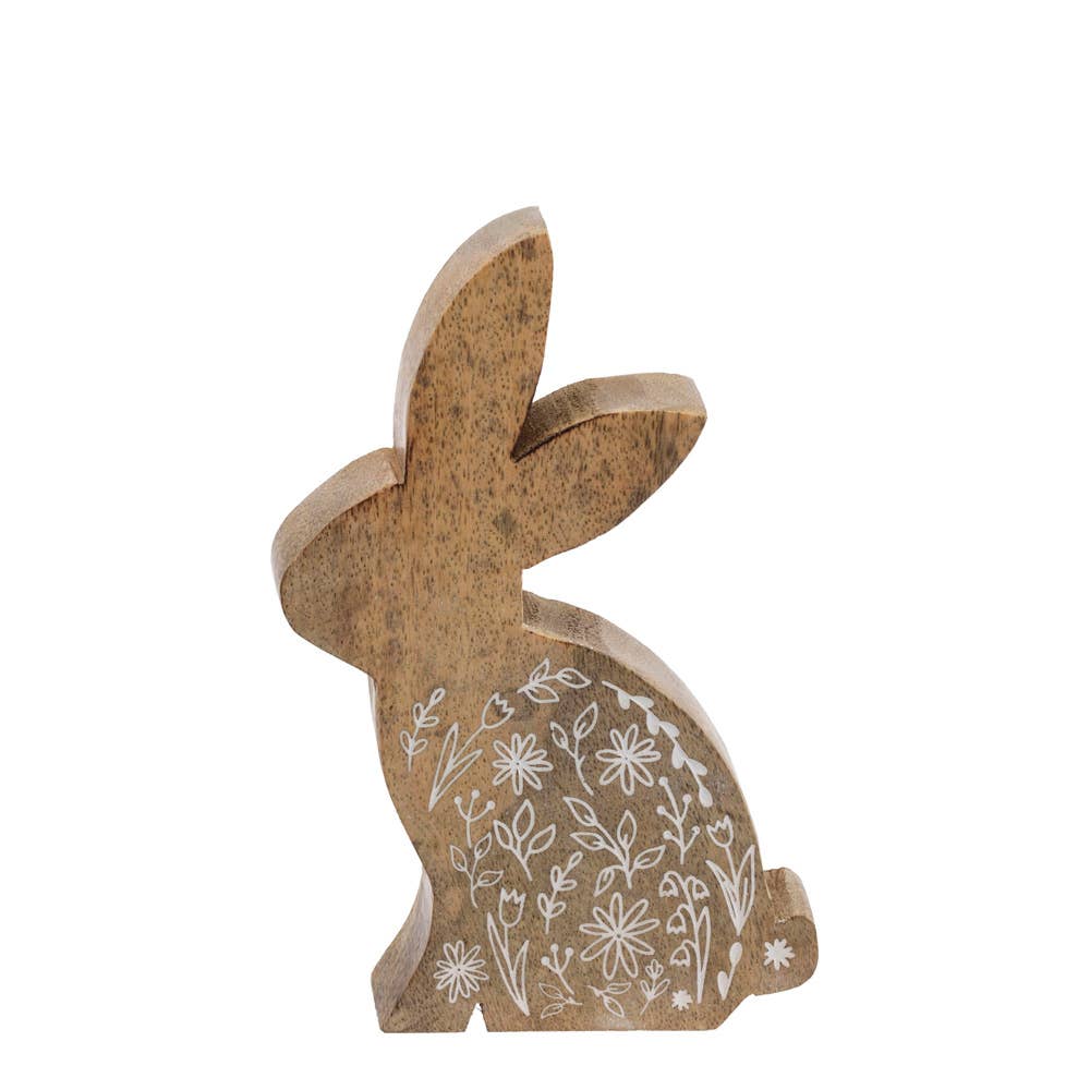 6" Tall Wood Bunny