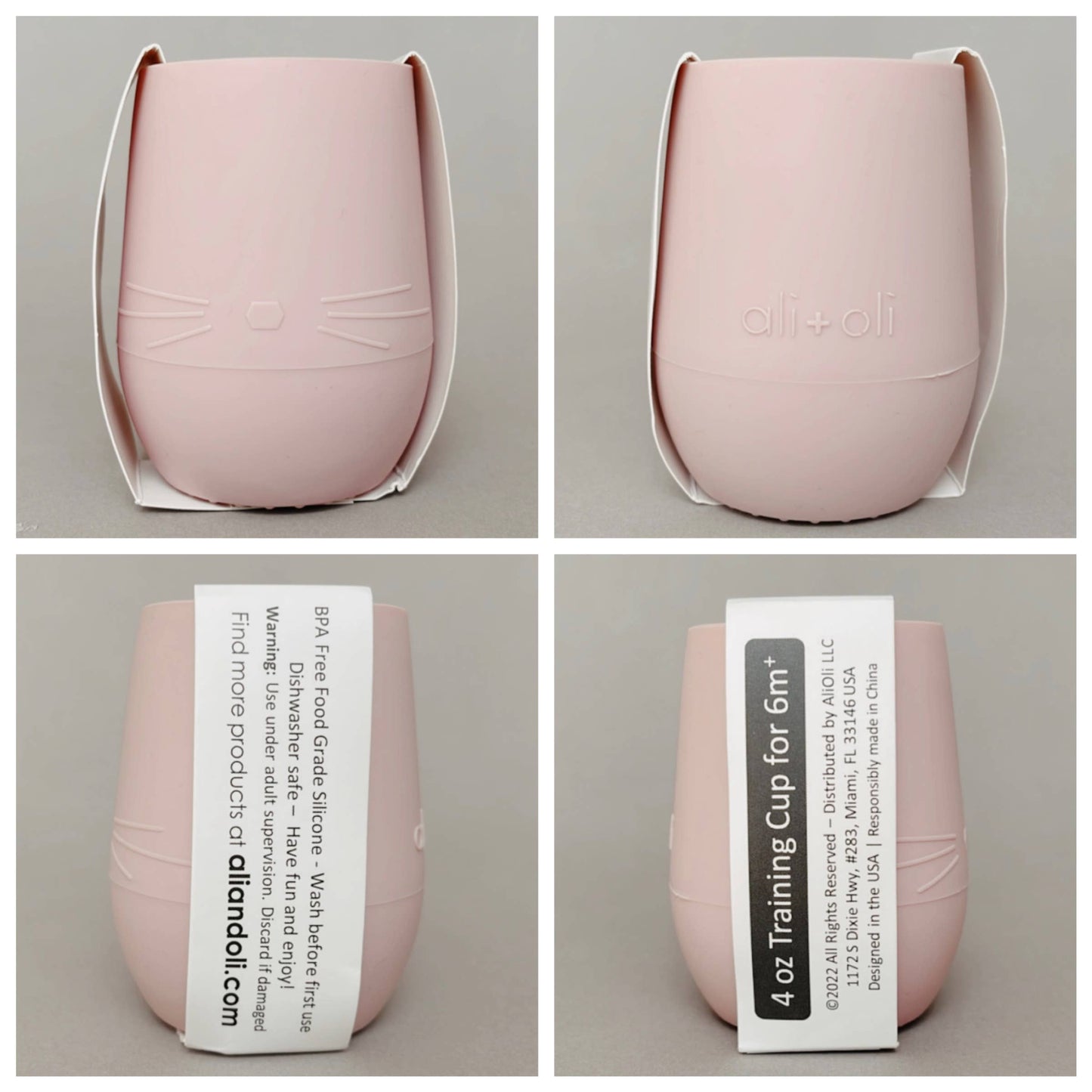 Bunny Face Silicone Cup (Misty Blush)