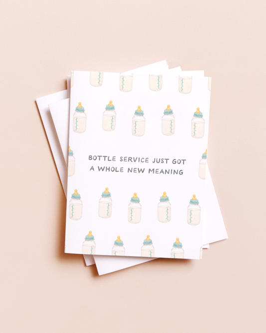 Bottle Service —  New Baby Card