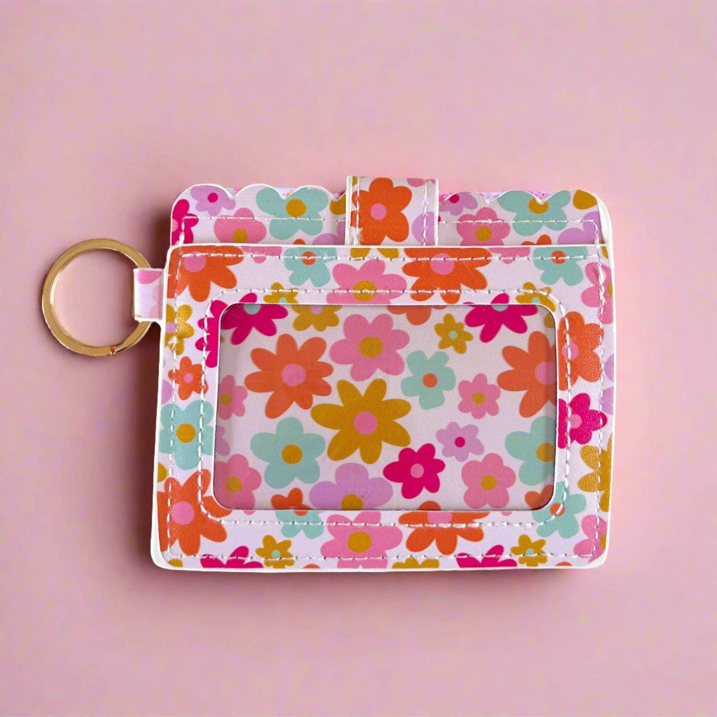 Keychain Wallet - Retro Florals