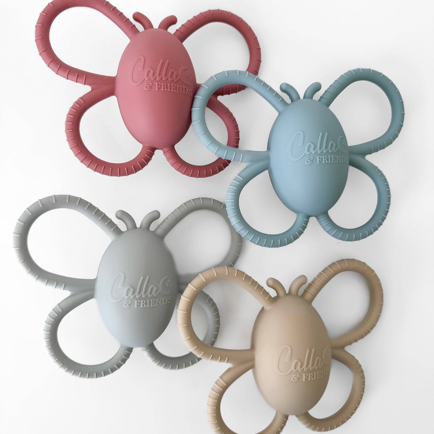 Butterfly Rattle Teether: Petunia Pink