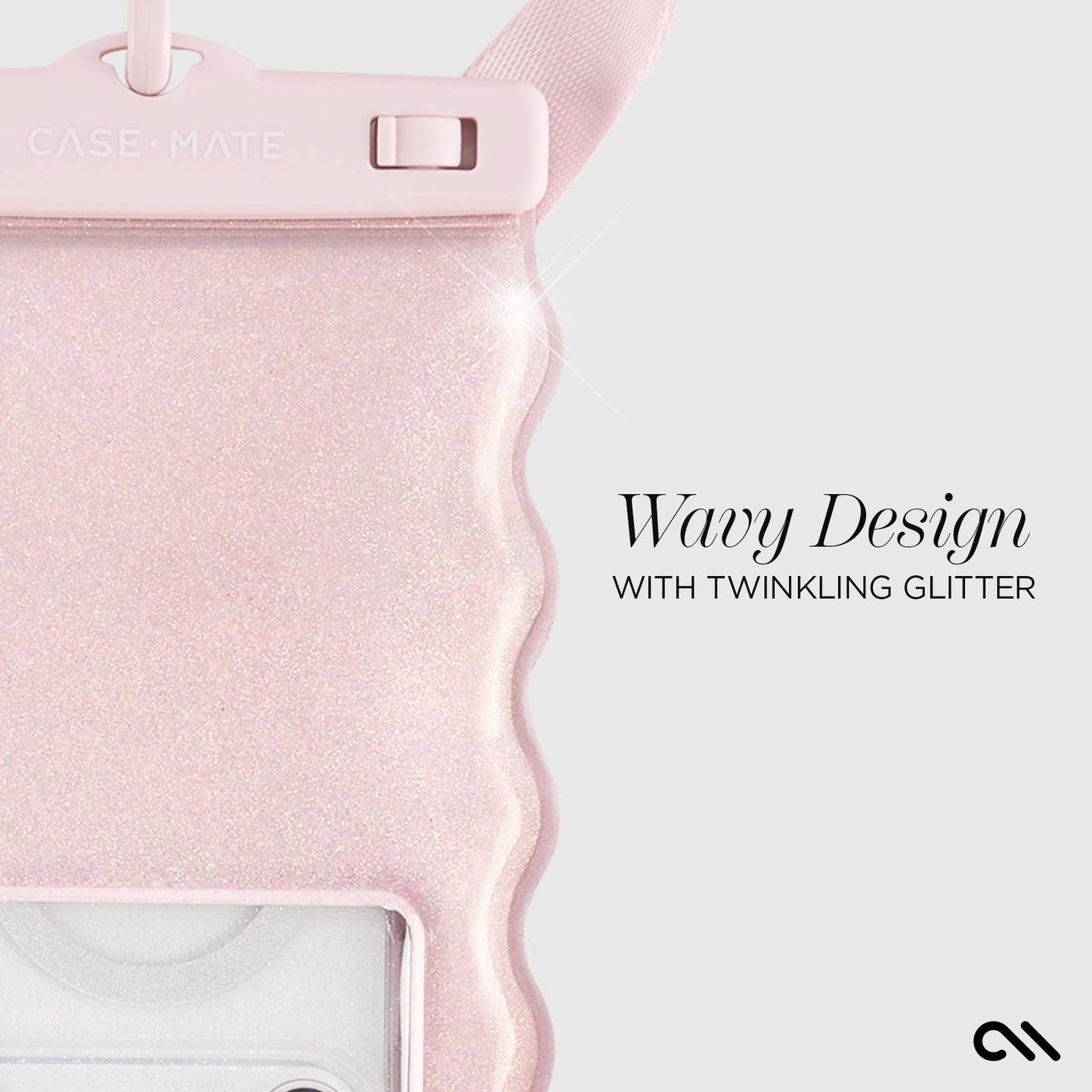 Case-Mate Wavy Waterproof Floating Phone Pouch: Ivory Twinkle