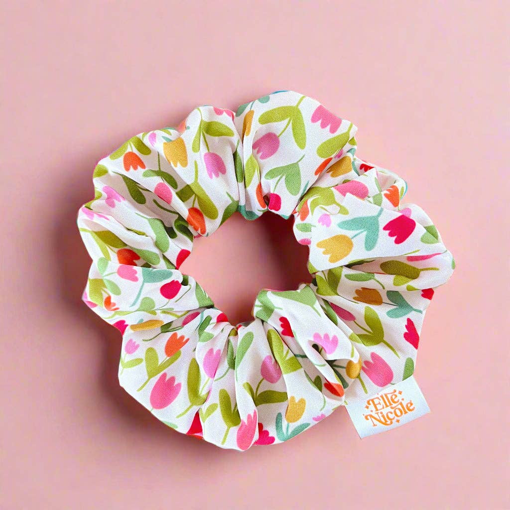 Scrunchie - Tulips - Hair Accessory *new & improved extra soft fabric*