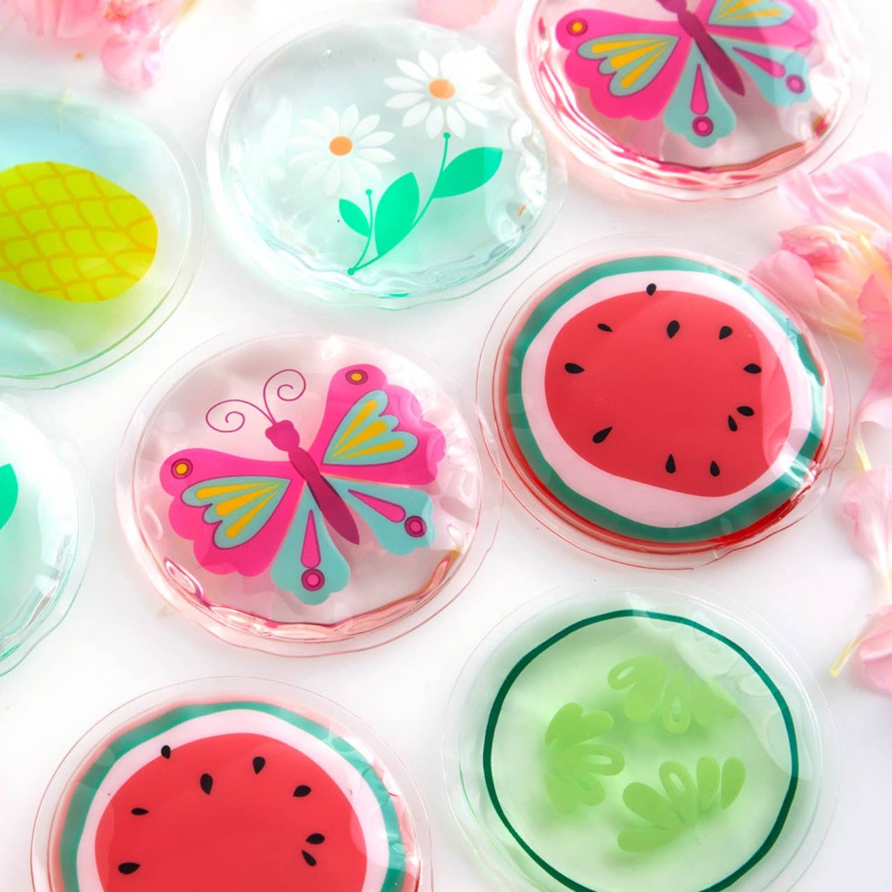 CALA Hot and Cold Under Eye Reusable Pad: Watermelon