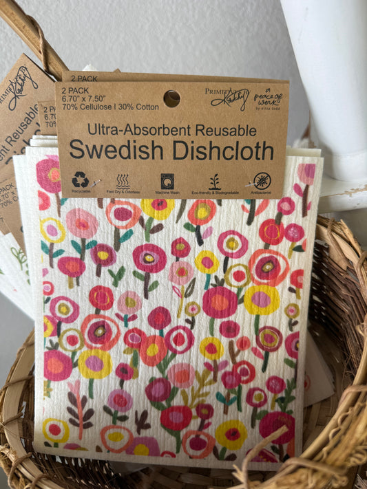 Spring Swedish Dishcloth