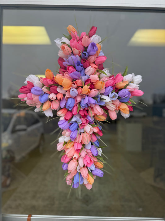 Tulip Cross Door Hanger