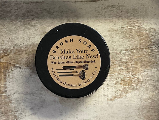 Makeup brush soap