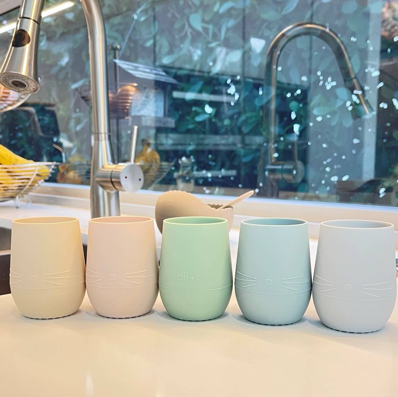 Bunny Face Silicone Cup (Pine)