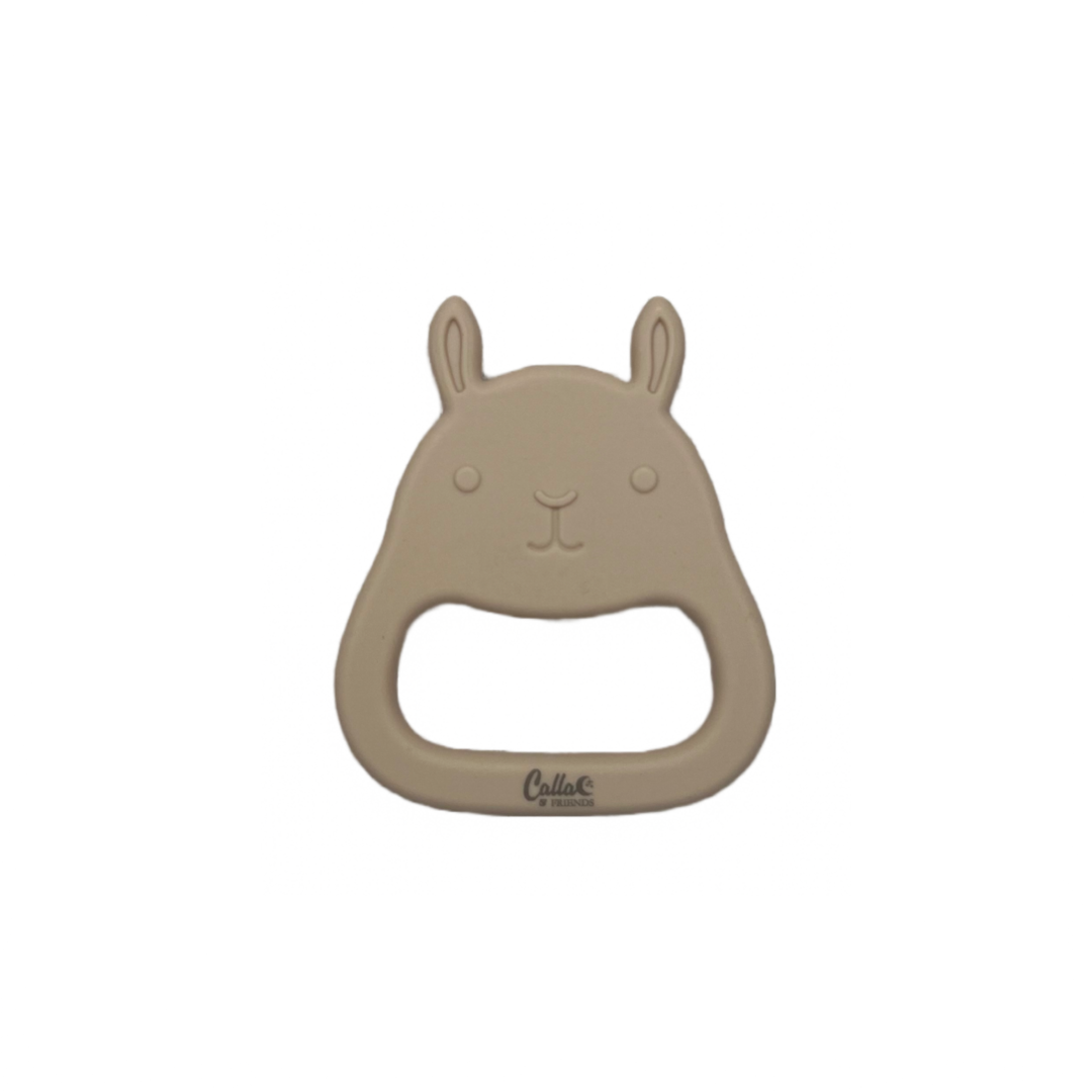 Rabbit Silicone Sensory Teether: Barely Pink