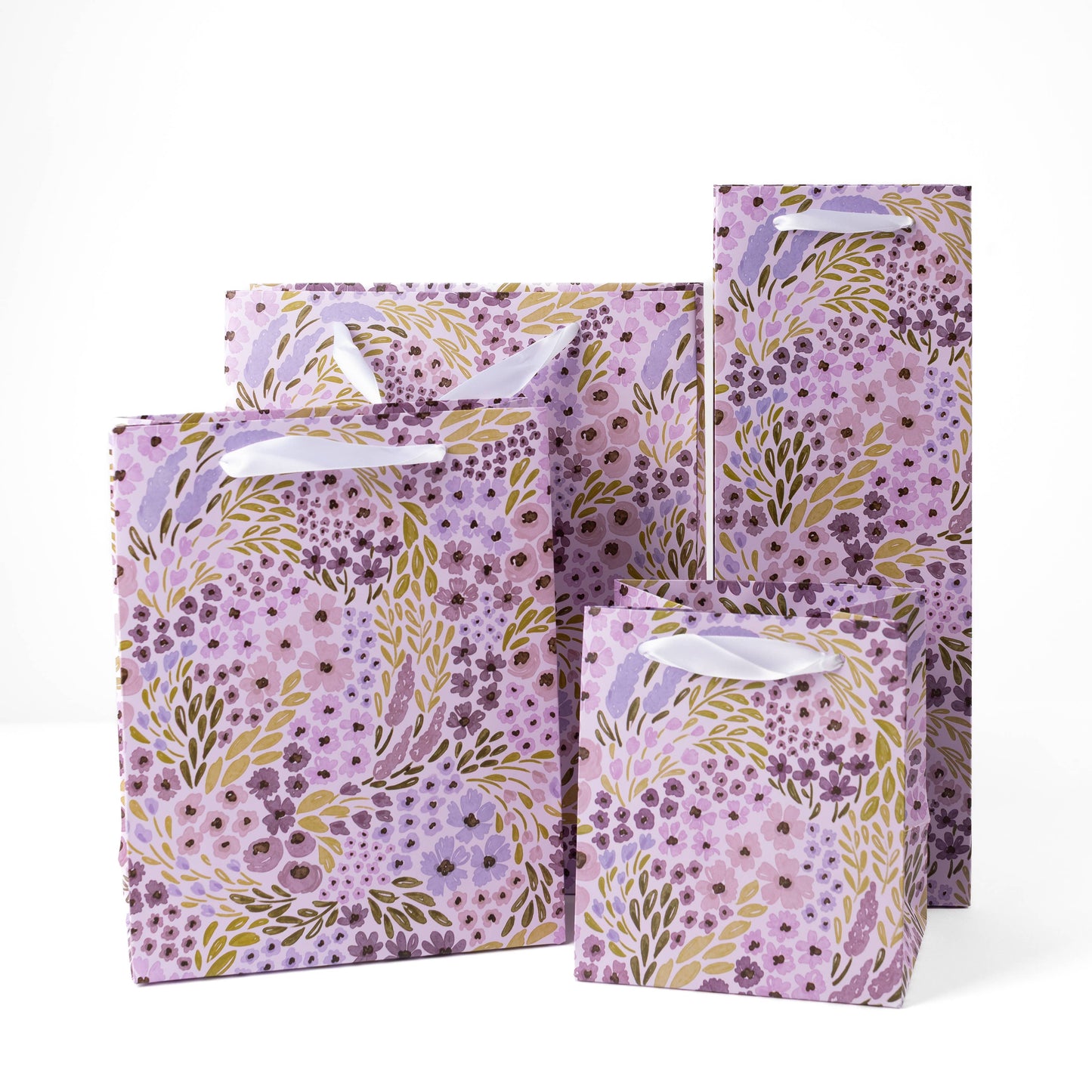 Lilac Floral Gift Bag: Small