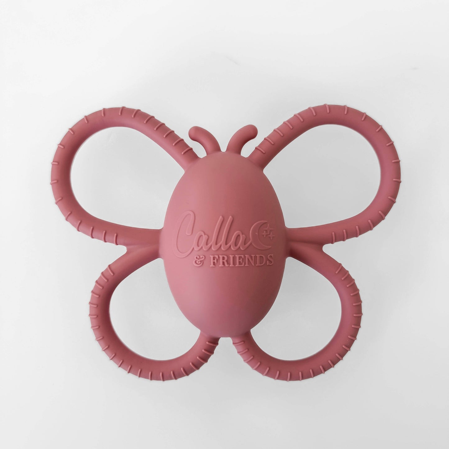 Butterfly Rattle Teether: Petunia Pink
