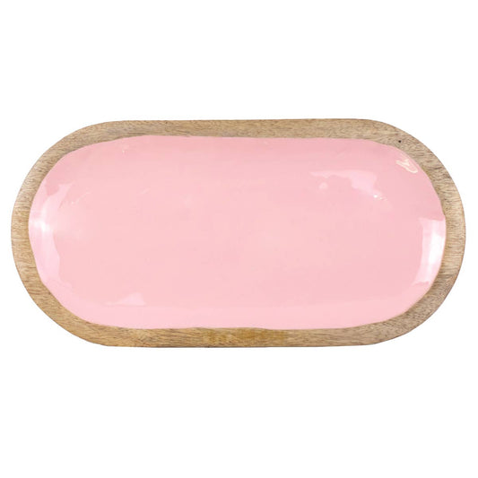 Hogan Serving Tray   Natural/Pink   15.75x8x1