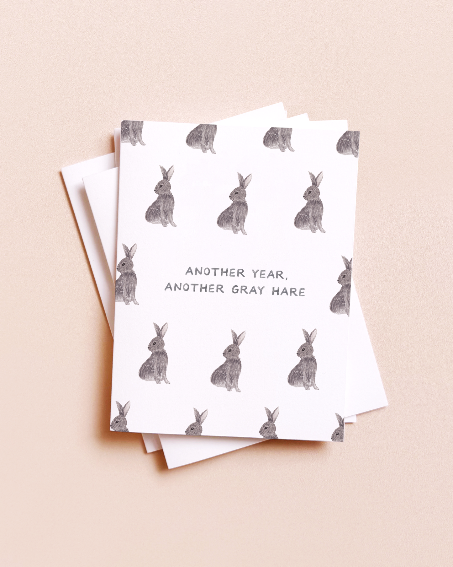 Gray Hares —  Birthday Card
