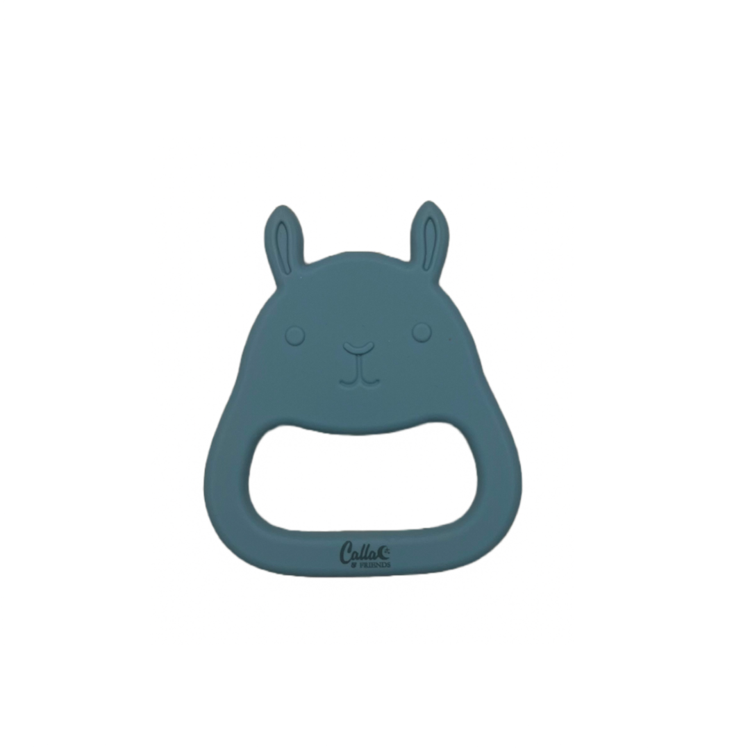 Rabbit Silicone Sensory Teether: Barely Pink