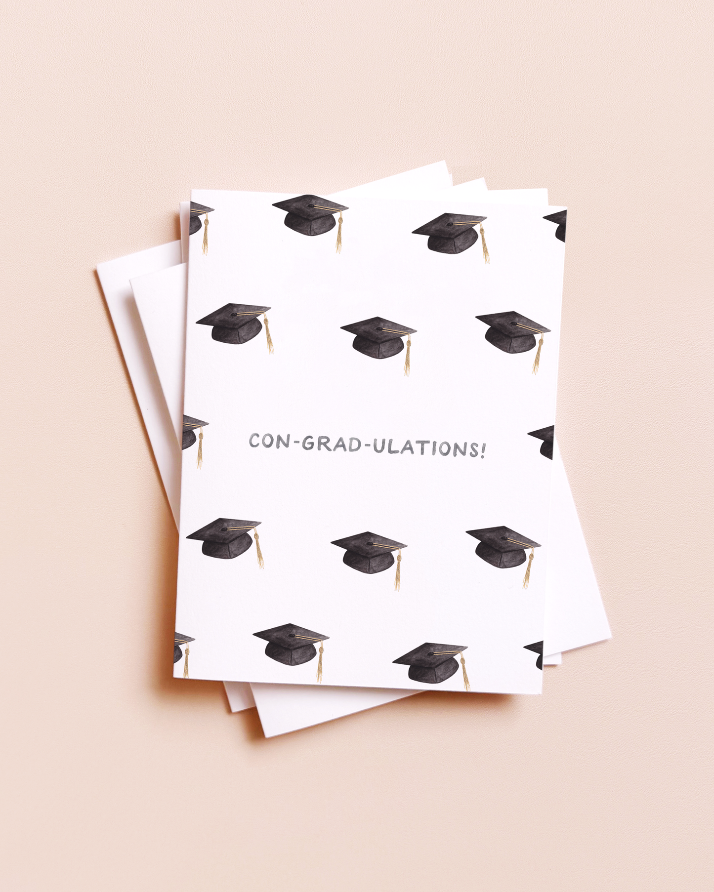 Con-grad-ulations Graduation Cap Card